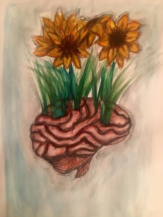 A painting done to represent the growth mindset.